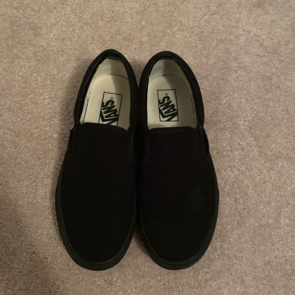 black slip on vans
